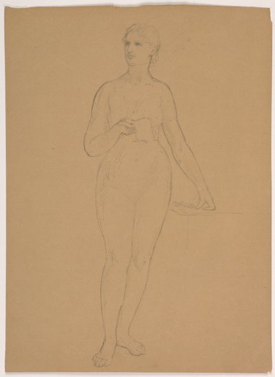 Femme nue debout - Daniel Huntington