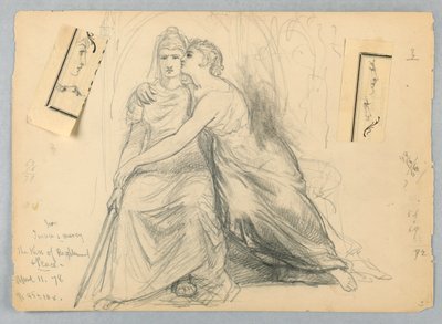 Étude pour Justice et Miséricorde, Le Baiser de la Droiture et de la Paix - Daniel Huntington
