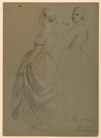 Étude de Mme Jay pour "The Republican Court" (Jour de réception de Lady Washington) - Daniel Huntington