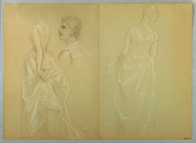 Étude de Mme Winthrop pour "Le jour de réception de Lady Washington" - Daniel Huntington