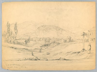 Vers le gué à North Conway, par la route de Jackson, New Hampshire - Daniel Huntington