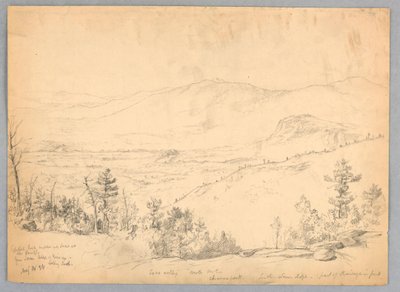 Vue vers le sud depuis le mont Kearsarge, New Hampshire - Daniel Huntington