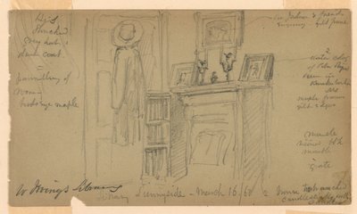 La bibliothèque de Washington Irving à Sunnyside - Daniel Huntington
