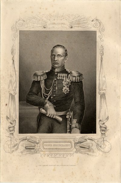 Portrait du prince Mikhaïl Dmitrievitch Gortchakov 1795-1861, 1856 - Daniel John Pound