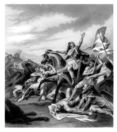 Bataille de Tolbiacum, 496 après J.-C., 1875 - Daniel John Pound