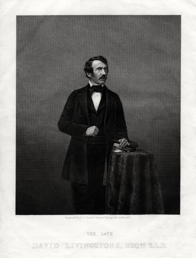 David Livingstone, missionnaire écossais et explorateur africain, 1880 - Daniel John Pound