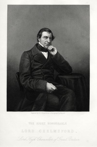 Frederic Thesiger, 1er Baron Chelmsford, juriste et politicien anglais, vers 1880 - Daniel John Pound