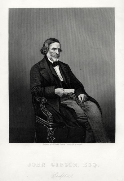 John Gibson, 1790-1866, sculpteur britannique, vers 1880 - Daniel John Pound