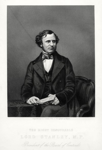 Le très honorable Edward Henry Stanley, 15e comte de Derby, homme d