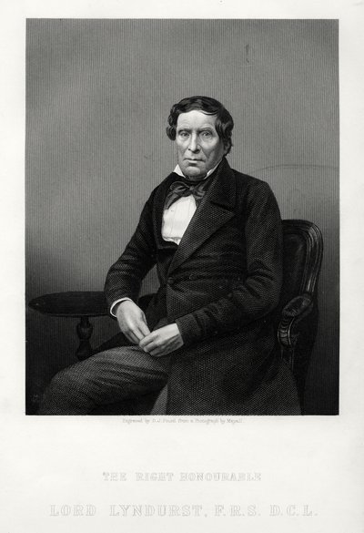Le très honorable John Singleton Copley, Lord Chancelier et politicien, vers 1880 - Daniel John Pound
