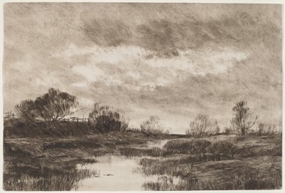 Paysage pastoral avec un ruisseau - Daniel Kotz