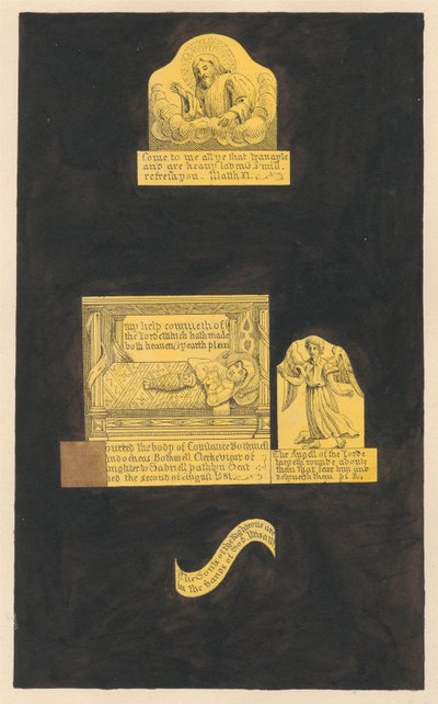 Chrism en laiton de Constance Bownell et son bébé de l