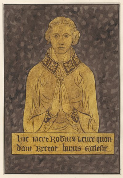 Plaque en laiton pour Robert Lellee de l