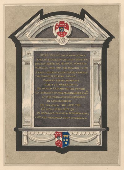 Mémorial de George, comte de Berkeley de l
