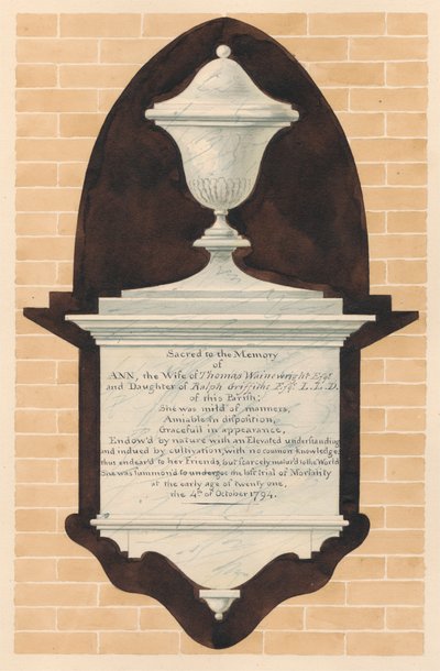 Mémorial à Ann Wainewright, de l