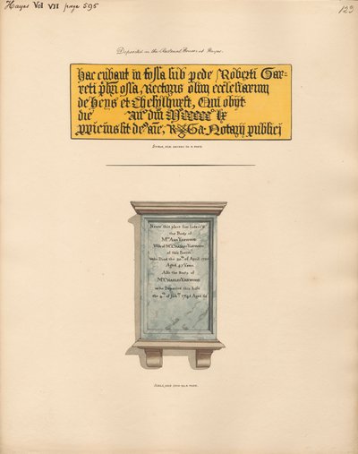 Mémorial à M. Charles et Mme Anne Yarwood de l
