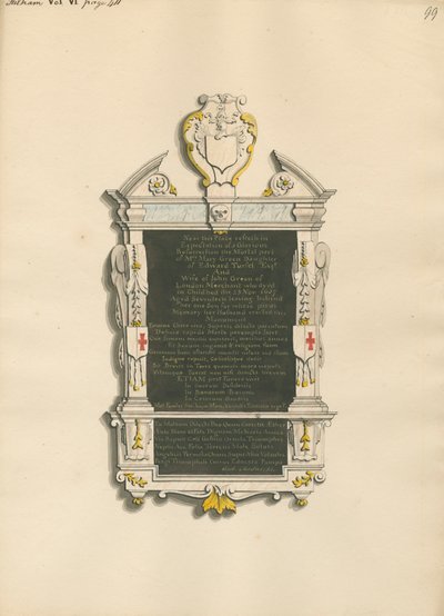 Mémorial à Mme Mary Green - Daniel Lysons