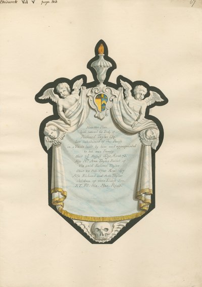 Mémorial à Richard Taylor et Mme Ann Taylor et leurs enfants Richard et Anne de l