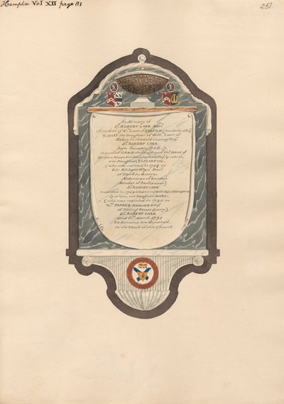 Mémorial à Sir Robert Carr de l