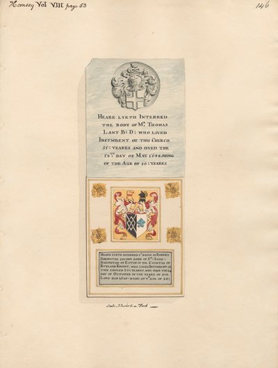 Mémorial à Thomas Lant et à Robert Harington de l