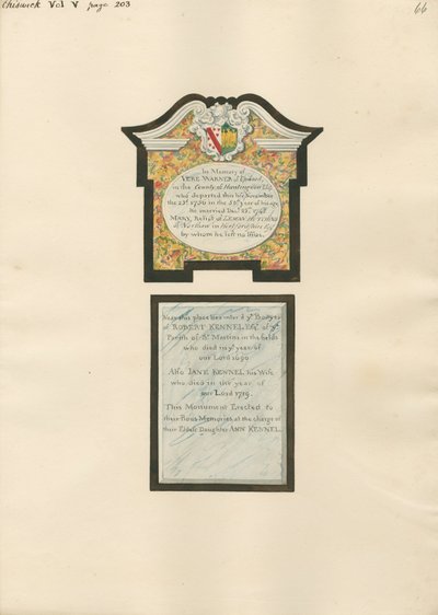 Mémorial à Vere Warner ainsi qu