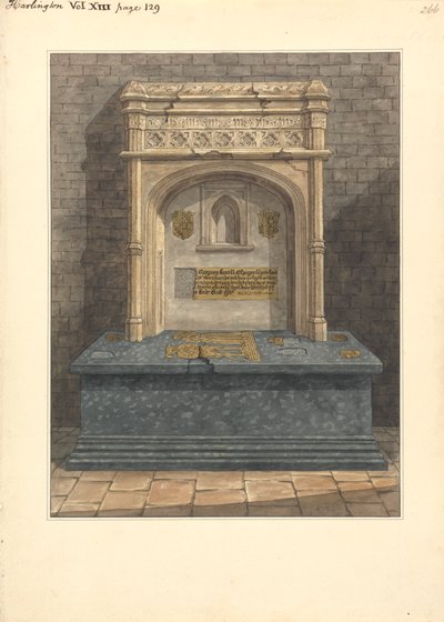 Tombe de Gregory Lovell et de sa femme Anne, église de Harlington - Daniel Lysons