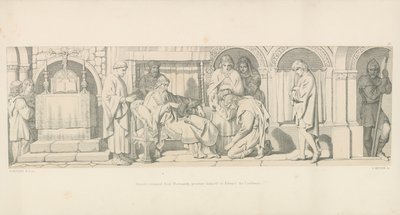 Harold, revenu de Normandie, se présente à Édouard le Confesseur - Daniel Maclise