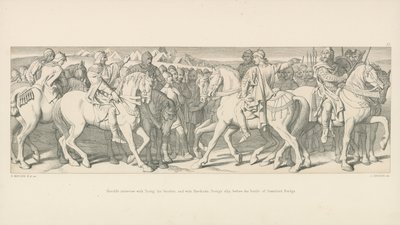 Entrevue de Harold avec Tostig son frère, et avec Hardrada, l