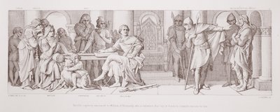 La Captivité de Harold annoncée à Guillaume de Normandie, qui est informé que Guy de Ponthieu demande une rançon pour lui, de 