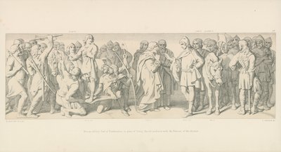 Morcar, élu comte de Northumbrie, à la place de Tostig, Harold médite avec les Nuneios de l