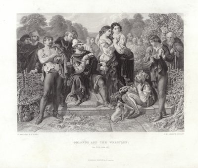 Orlando et le lutteur - Daniel Maclise