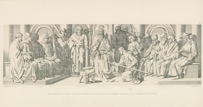 Le Pape Alexandre consacre une bannière pour le service de Guillaume dans sa descente sur l