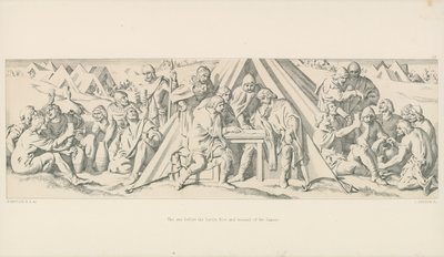 La veille de la bataille. Émeute et beuverie des Saxons - Daniel Maclise