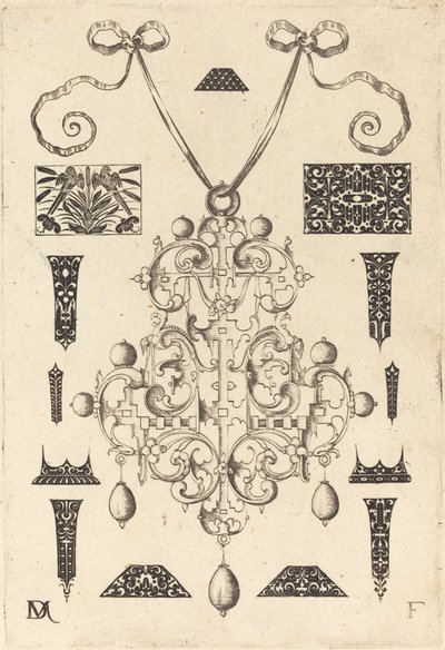 Grand pendentif, entouré de treize clous - Daniel Mignot