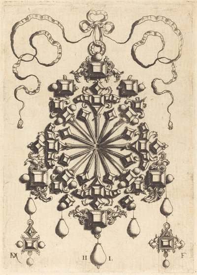 Grand Pendentif avec Étoile au Centre - Daniel Mignot