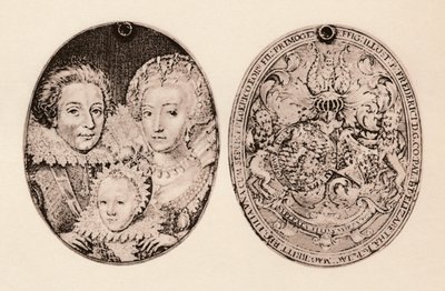 Frédéric de Bohême, Élisabeth Stuart, et leur fils, Frédéric Henri, 1621, 1904 - Daniel Mytens