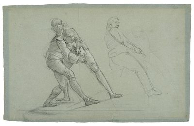 Étude pour Le Siège de Gibraltar (Étude de Figures Tirant sur une Corde), 1785-1786 - Daniel Mytens