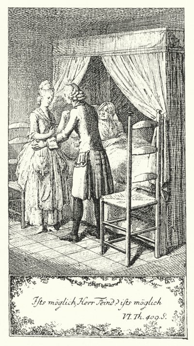 Est-ce possible, Herr Feind? Est-ce possible? (gravure) - Daniel Nikolaus (after) Chodowiecki
