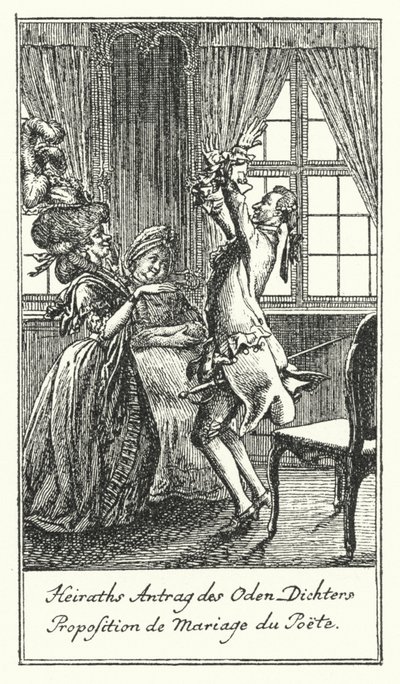 Proposition de mariage du poète - Daniel Nikolaus (after) Chodowiecki