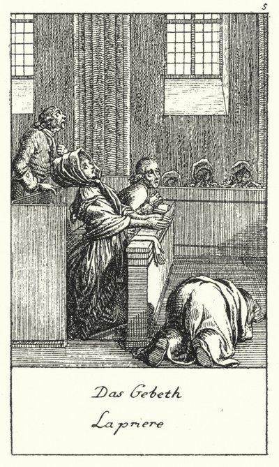 La Prière (gravure) - Daniel Nikolaus (after) Chodowiecki