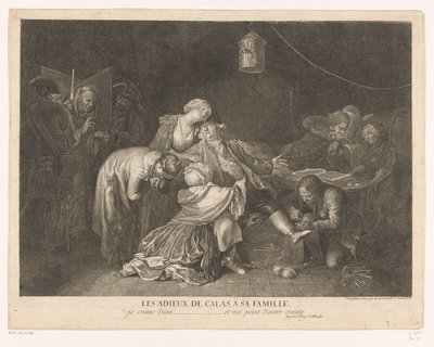 Adieux de Jean Calas en prison - Daniel Nikolaus Chodowiecki