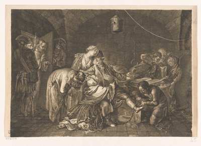 Adieu de Jean Calas en prison - Daniel Nikolaus Chodowiecki