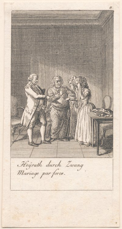 Motifs de mariage et leurs conséquences. Bl. 11 - Daniel Nikolaus Chodowiecki