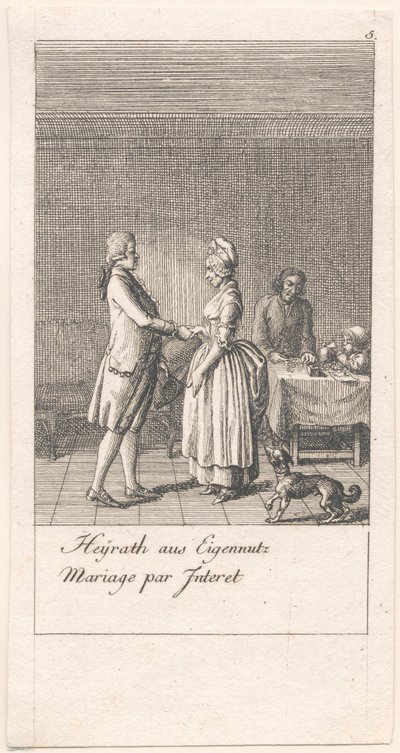Motifs de mariage et leurs conséquences. Bl. 3 - Daniel Nikolaus Chodowiecki