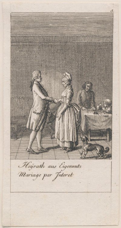 Motifs de mariage et leurs conséquences. Bl. 5 - Daniel Nikolaus Chodowiecki