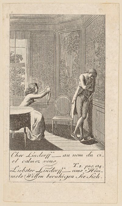 Planche 4 pour «Karoline von Lichtfield» - Daniel Nikolaus Chodowiecki