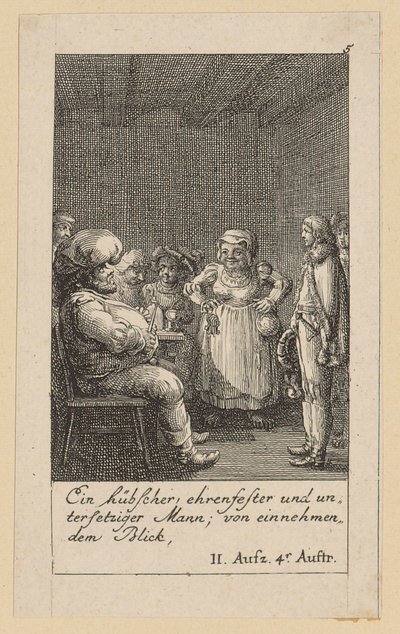 Planche 5 pour le « Roi Henri IV » de Shakespeare - Daniel Nikolaus Chodowiecki