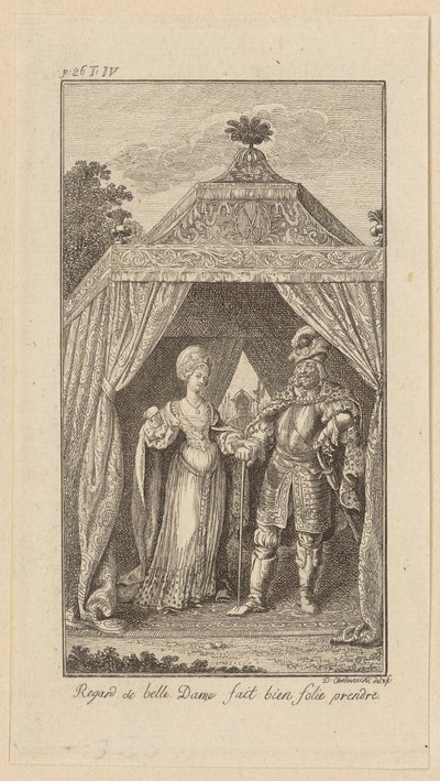 Planche pour « Charlemagne et les douze pairs de France » - Daniel Nikolaus Chodowiecki