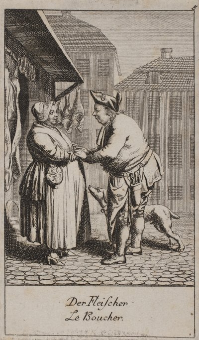 Le boucher - Daniel Nikolaus Chodowiecki