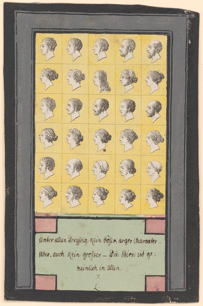 Trente têtes physionomiques - Daniel Nikolaus Chodowiecki